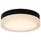 Nuvo Pi, 11 Inch LED Flush Mount, Black Finish, Frosted Etched Glass, CCT Selectable, 120 Volts 62/569 - alternate 3